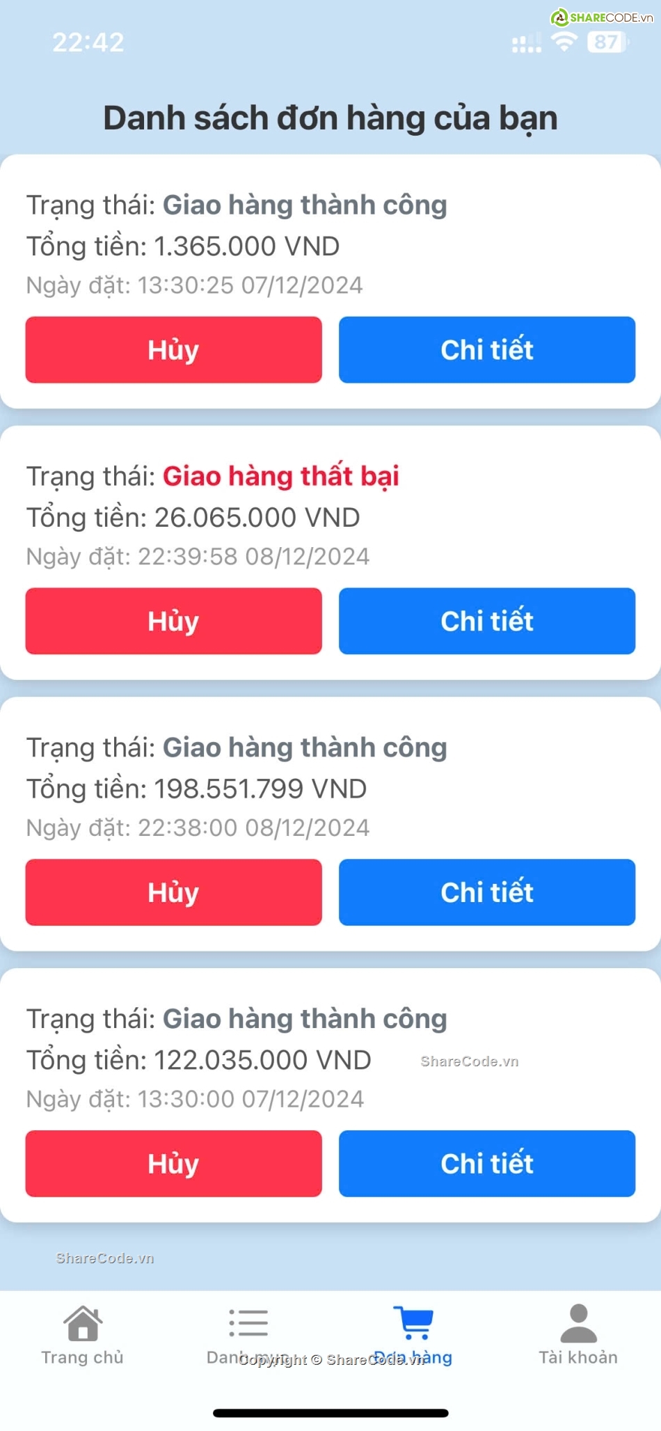 source code app react-native,code thương mại điện tử,share full code